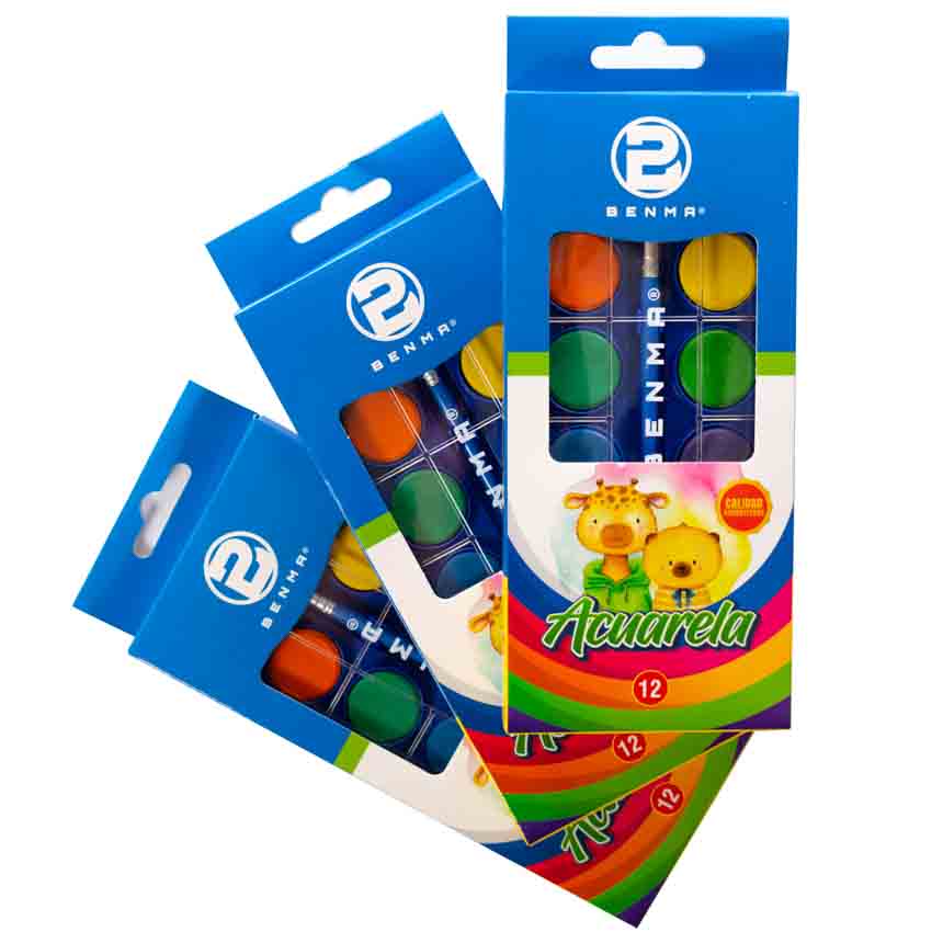 Acuarela Pequeño Benma 12 Colores