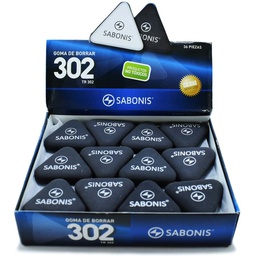 Borradores Sabonis Trangular Pequeño (302) 36pcs Nro 7 (Negro)