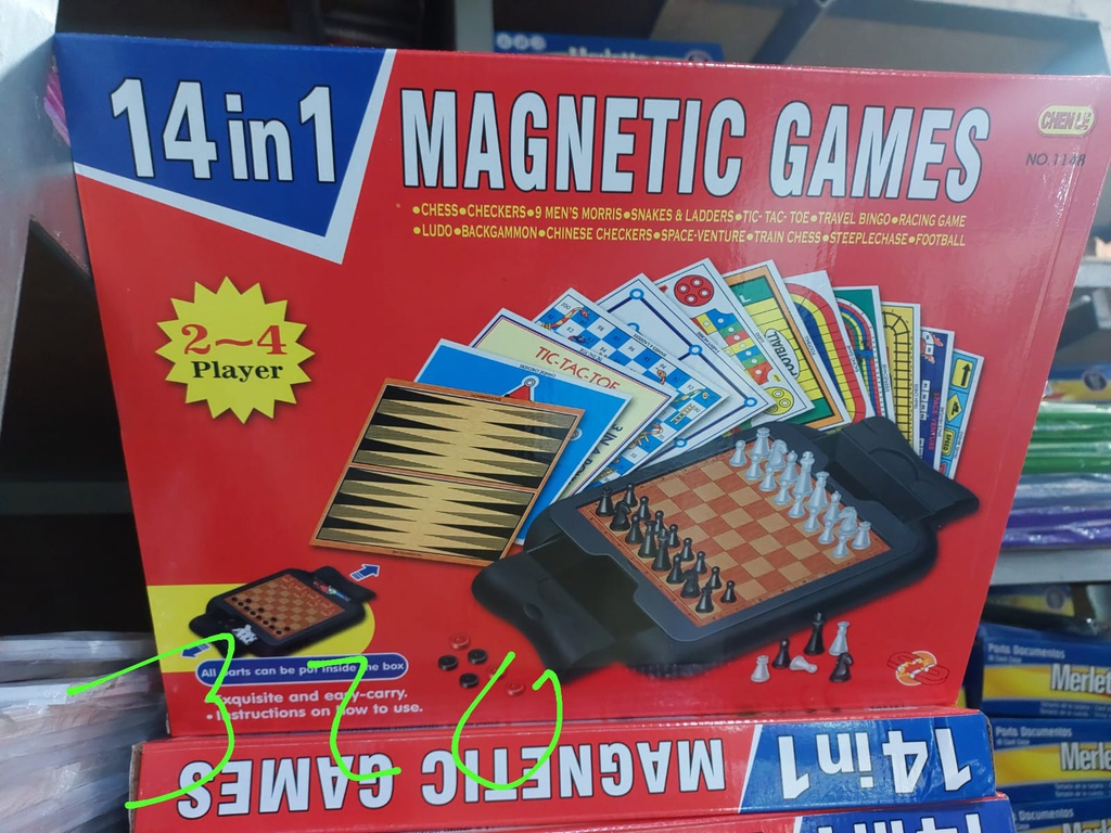 Ajedrez Juego de mesa 14 en 1