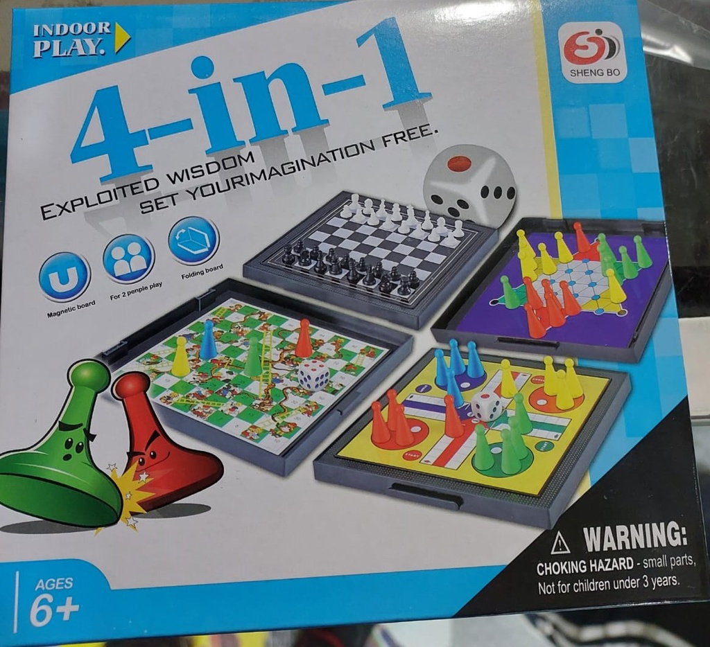 Ajedrez Juego de mesa 4 en 1