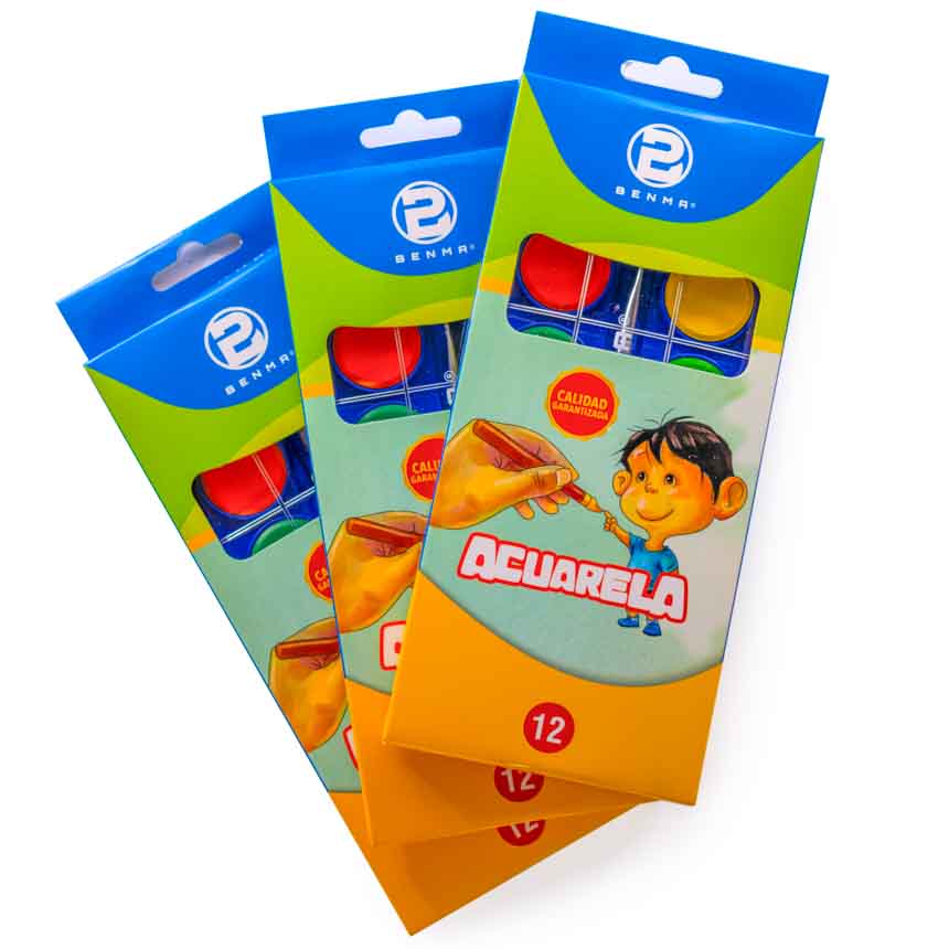 Acuarela Grande Benma 12 Colores