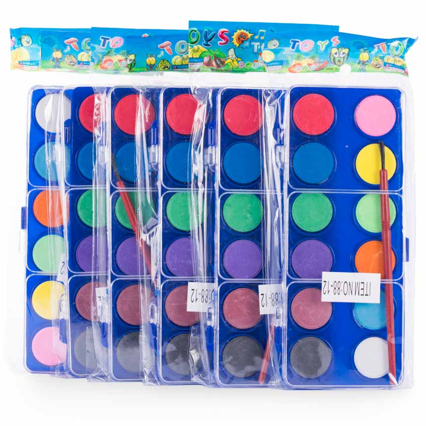 Acuarelas Pequeno Economico Frebiel 12 Colores