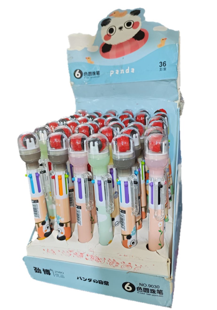 Boligrafo de 6 Colores mas Rodillo