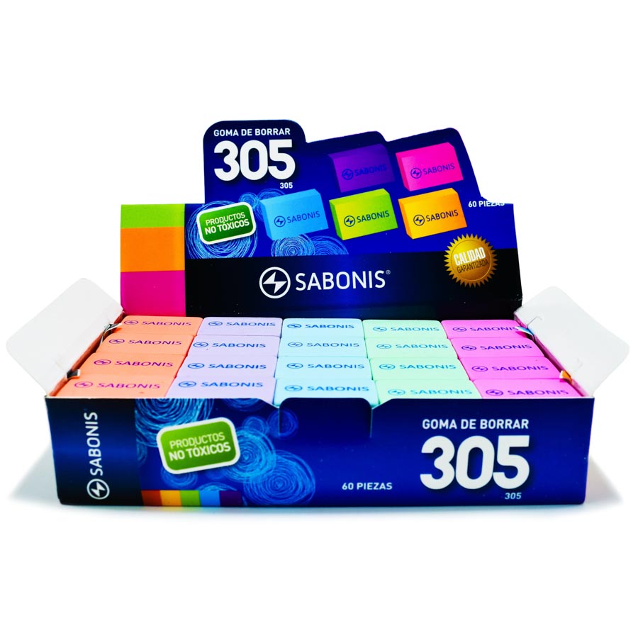Borradores Sabonis Colores (305) 60pcs Nro 6