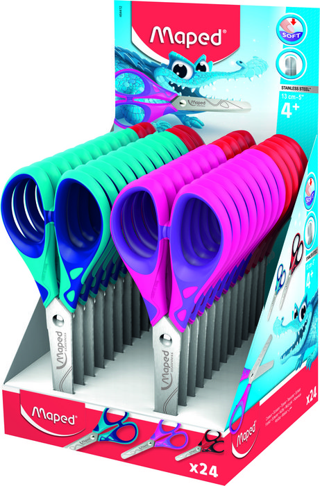 Tijeras Punta roma Essentials 13cm Maped dif. color 24pcs