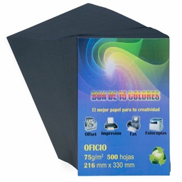 [BCEOLS500H-NE] Bond de Colores Enteros OFICIO frebiel 500 Hjs (Negro)