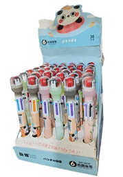 [9030] Boligrafo de 6 Colores mas Rodillo