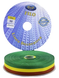 [CTB-25X50] Cinta Tricolor ROLLO Boliviana 25mmx50m