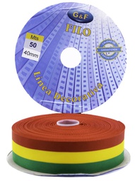 [CTB-80X50] Cinta Tricolor ROLLO Boliviana 80mmx50m