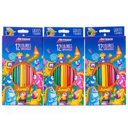 [16311002] Color Largo Jumbo Artesco 12 Colores