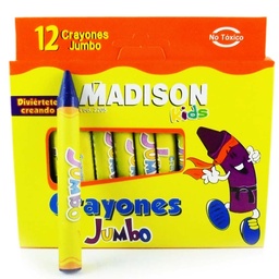 [2205] Crayon JUMBO Madison 12 Colores