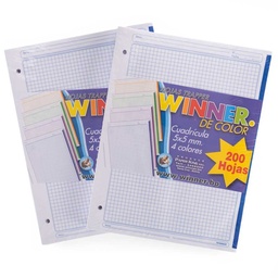 [22510] Hojas Traper de Colores Winner 200hjs