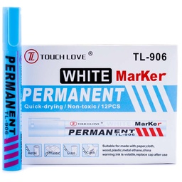 [TL-906] Marcador permanente BLANCO 12PCS Marker