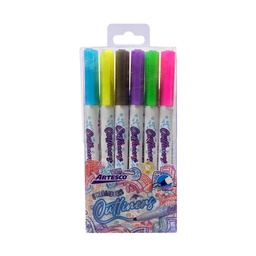 [AR074-8] Marcador Metalizado Artesco 6 Colores