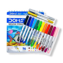 [8137] Marcador Punta Pincel Doms 14 Colores